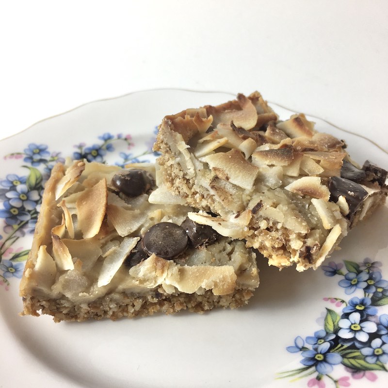 Coconut and caramel slice (allergy friendly - gluten, dairy, nut and egg free)