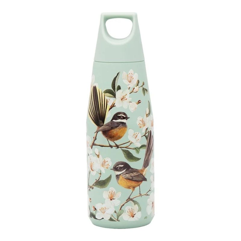 100%NZ Chatty Fantails Drink Bottle on a white background.