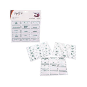 Traditional style Appetito canister labels