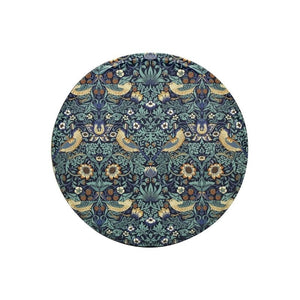 Arts & Crafts William Morris Strawberry Thief medium cake tin lid shown on a white background.
