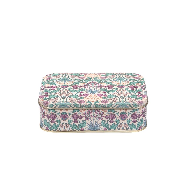 Arts & Crafts Hyacinth Small Rectangular Tin on a white background