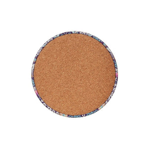 Arts & Crafts Tin Coaster cork backing, shown against a white background.