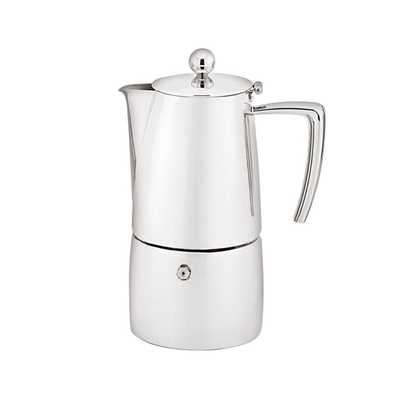 Stainless steel Avanti Art Deco Espresso Maker in 200 ml shown against a white background.