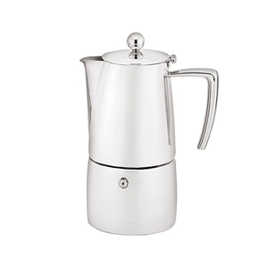Stainless steel Avanti Art Deco Espresso Maker in 200 ml shown against a white background.