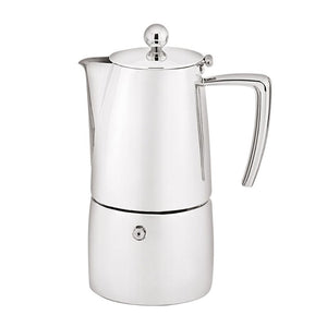 Stainless steel Avanti Art Deco Espresso Maker in 300 ml shown against a white background.