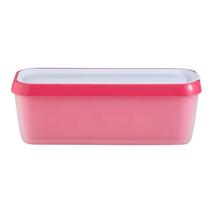 Avanti Easy Scoop Ice Cream Container in berry shown side on against a plain white background.