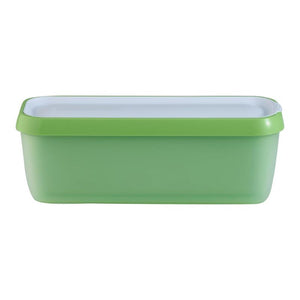 Avanti Easy Scoop Ice Cream Container in Pistachio colour shown front on against a white background.