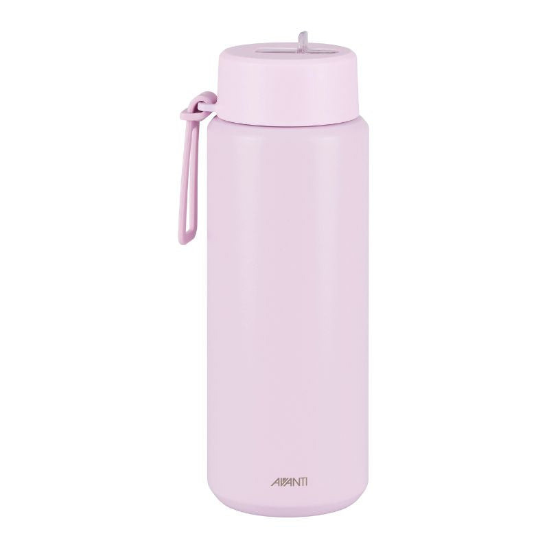 Avanti HydroUltra Vacuum Water Bottle in Lilac 1 L shown against a white background.