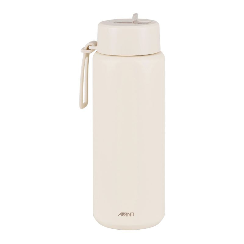 Avanti HydroUltra Vacuum Water Bottle in Sand Dune 1 L shown against a white background.