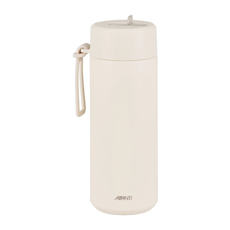 Avanti HydroUltra Vacuum Water Bottle in Sand Dune 1 L shown against a white background.