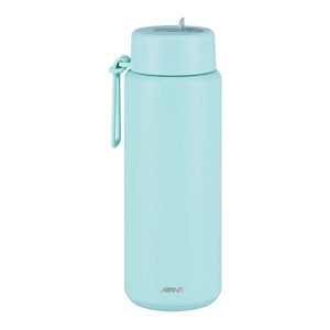 Avanti HydroUltra Vacuum Water Bottle in Sea Breeze Blue 1 L shown against a white background.