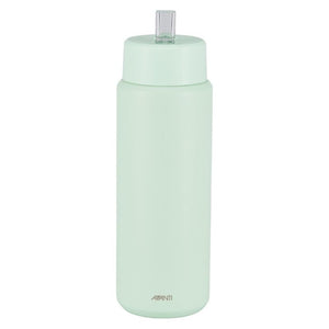 Avanti HydroUltra Vacuum Water Bottle in Soft Mint opened shown against a white background.