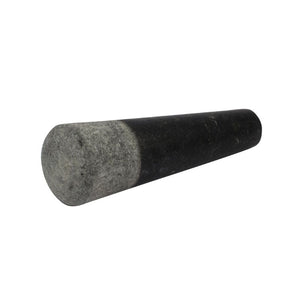 Pestle in the Avanti Rough Mortar & Pestle - Grey set on a white background.