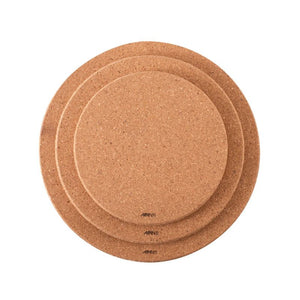 Avanti Round Cork Trivets with Magnets (Set of 3) on a white background