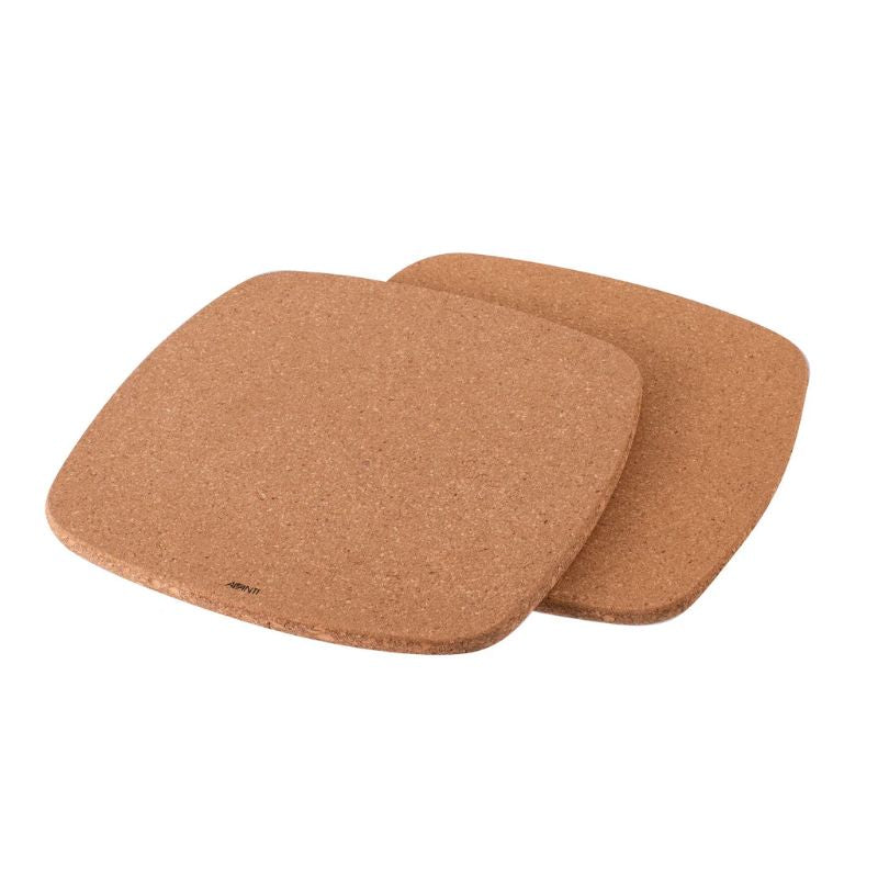 Avanti Square Cork Trivets with Magnets Set of 2 on a white background