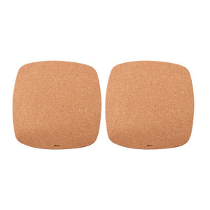 Avanti Square Cork Trivets with Magnets Set of 2 displayed side-by-side on a plain white background.