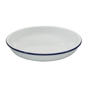 Bakemaster Enamel Pasta Plate 25cm on a white background