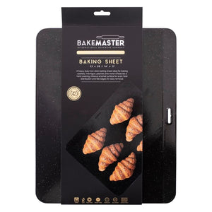 Bakemaster Professional Vitreous Enamel Baking Sheet in packaging on a white background