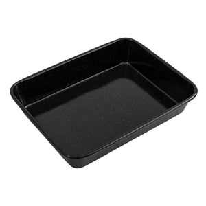 Bakemaster Professional Vitreous Enamel Roasting Pan 28 x 21.5cm on a white background.