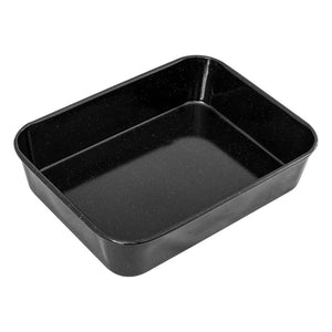 Bakemaster Professional Vitreous Enamel Roasting Pan 35 x 25cm on a white background