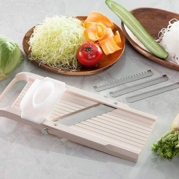 Benriner Classic Super Mandoline - Ivory (95 mm) | NZ - Kiwi Family Kitchen
