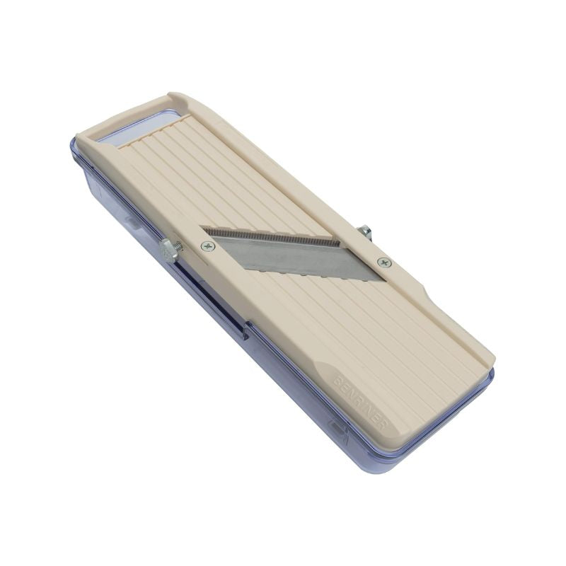 Benriner Classic Mandoline / Vegetable Slicer with Catch Box - Ivory (64 mm)