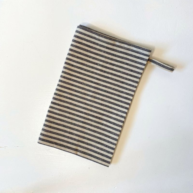 Black & White Striped Cotton Tea Towel | NZ