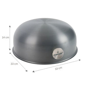 Brod and taylor boule baking shell shown against a white background with dimensions.