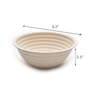 Brod & Taylor Boule Banneton on a white background with dimensions.