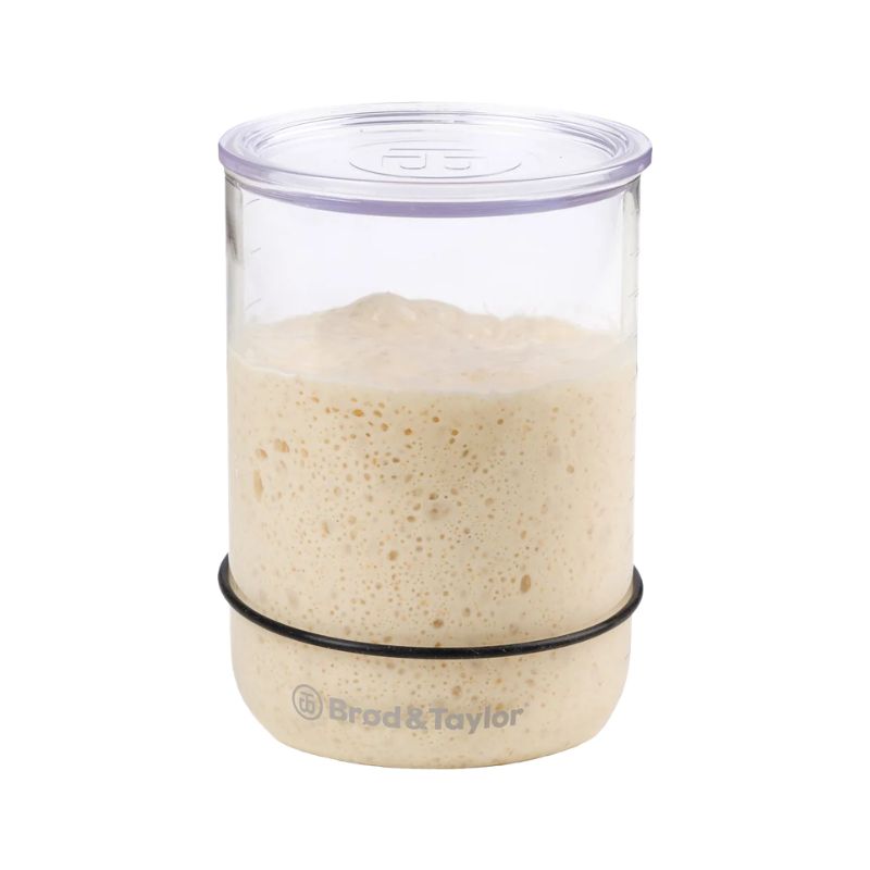 Brod & Taylor Sourdough Starter Jar on a white background.