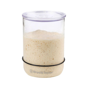 Brod & Taylor Sourdough Starter Jar on a white background.