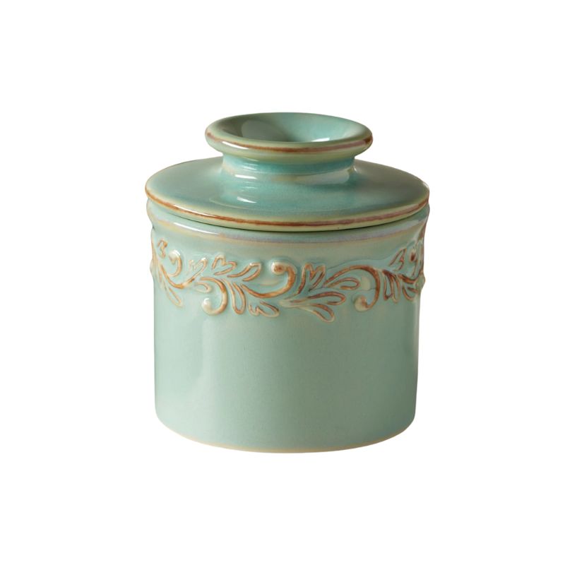 Antique Sea Spray Butter Bell Crock - Butter Storage NZ