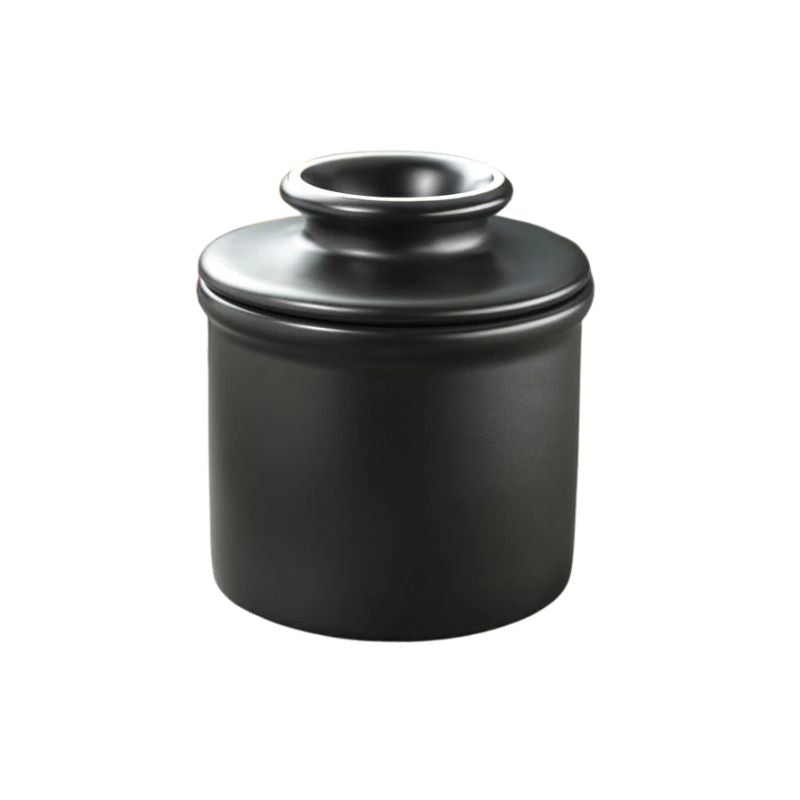 Classic Matte Black Butter Bell Crock - Butter Storage NZ