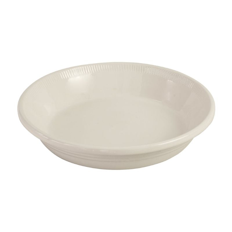 Chasseur La Cuisson Pie Dish in Antique Cream shown against a white background.