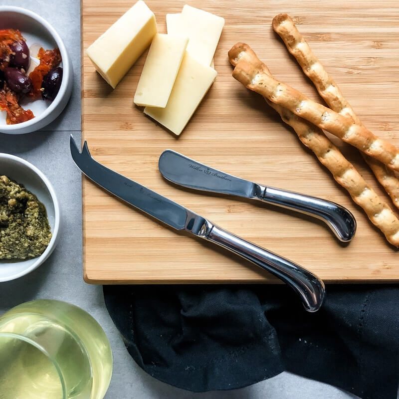 Wilkie Brothers Stirling Cheese Knife Set