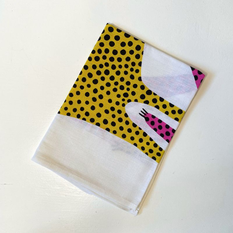 Cheetah Tea Towel (Linen & cotton blend)