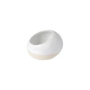 Casafina Fattoria Salt Pig/Cellar in White made from fine stoneware.