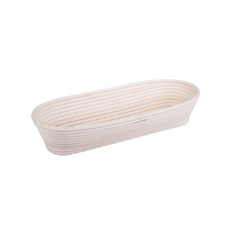 Oval rattan banneton bread proofing basket for sourdough NZ - natural finish