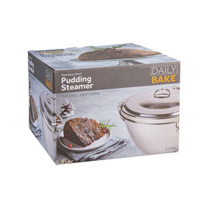 Daily Bake Stainless Steel Pudding Steamer – 2 L