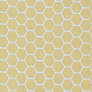 Close up of the cotton fabric and print on the Design Imports Honeycomb Tea Towel.