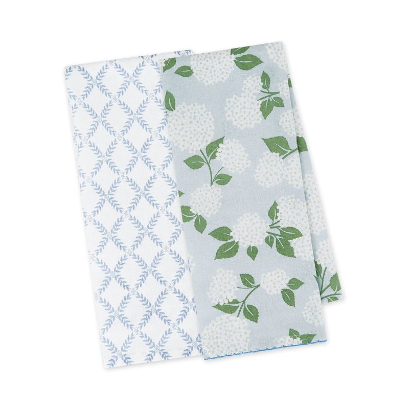 Design Imports Hydrangea Garden Tea Towels (Set of 2)