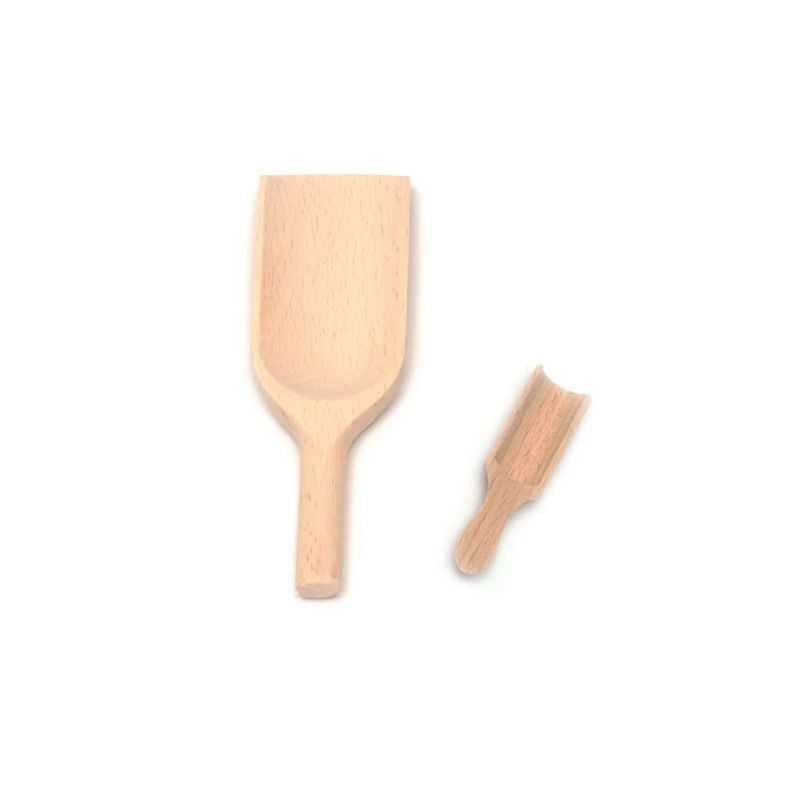 Dishy Beechwood Flat Scoop available in 2 sizes - NZ