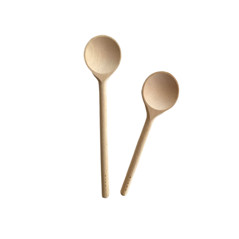 Dishy Beechwood Wide Round Spoon  available in 2 sizes| NZ