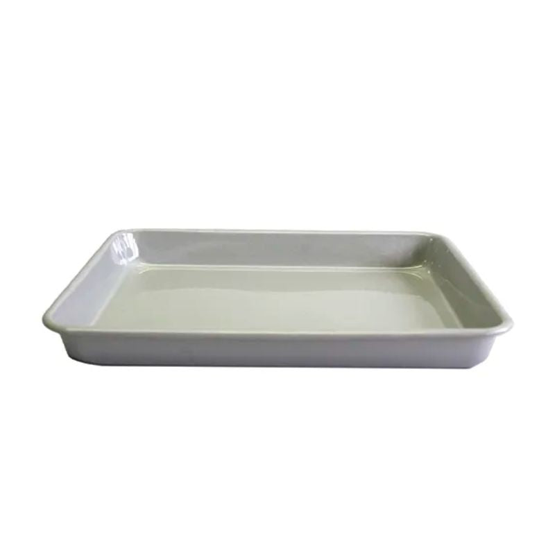 Dishy Enamel Baking Tray - Soft Grey (3 sizes available) | NZ