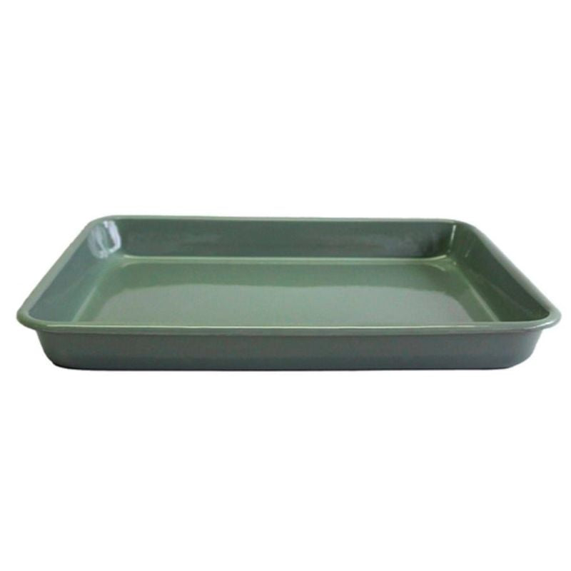 Dishy Enamel Baking Tray Tarragon 3 sizes available NZ Kiwi Family Kitchen