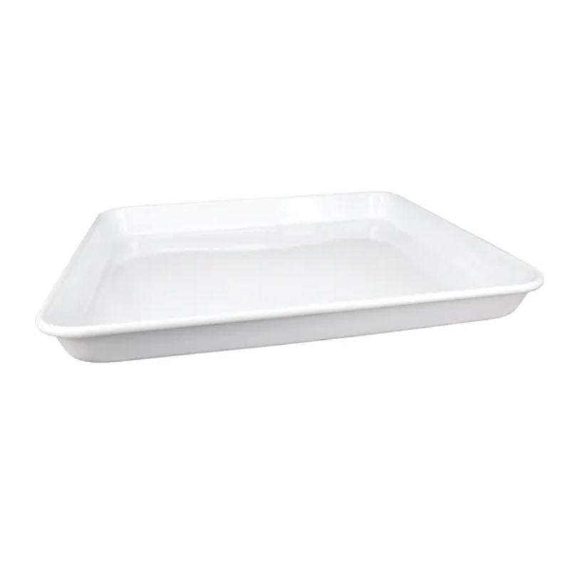 Dishy Enamel Baking Tray - White (3 sizes available) | NZ