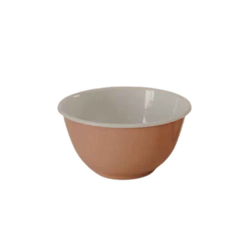 Dishy Enamel Cafe Large Bowl - Clay Pink