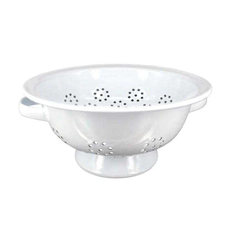 Dishy Enamel Colander - White | NZ