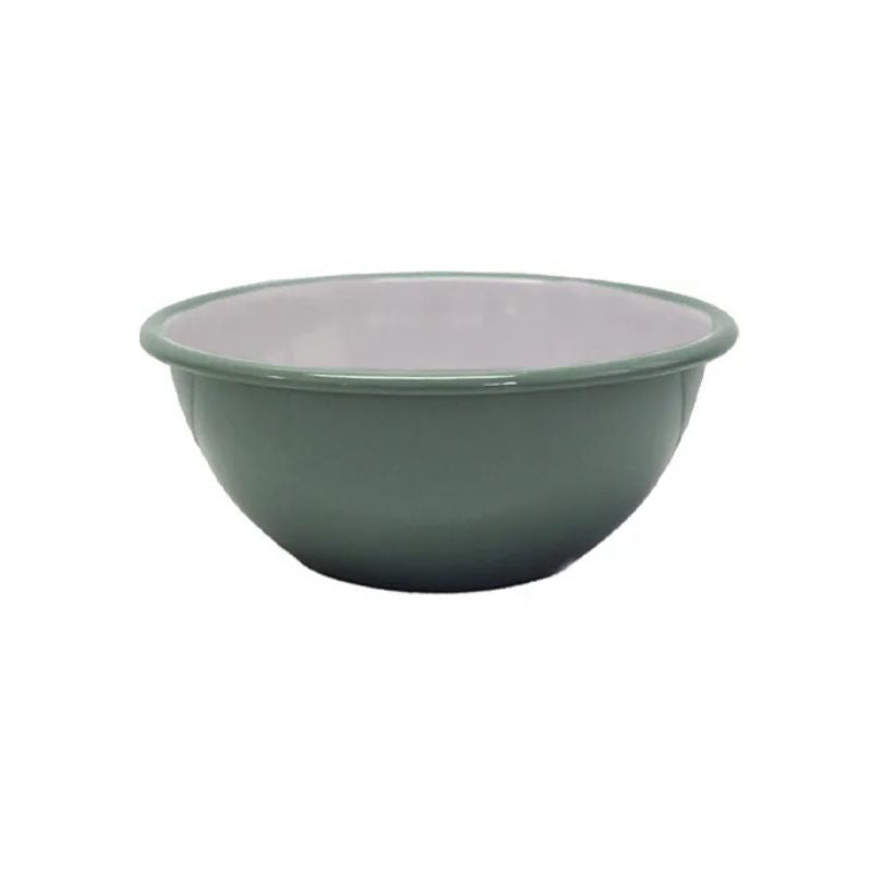 Dishy Enamel Serving Bowl - Tarragon