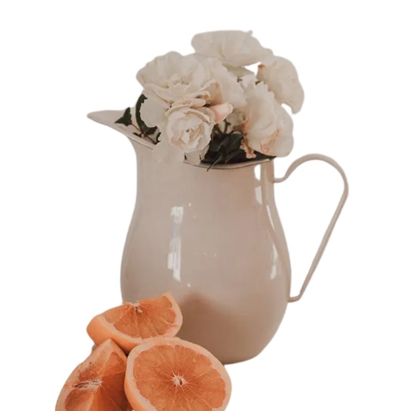 Dishy Enamel Water Pitcher - Almond